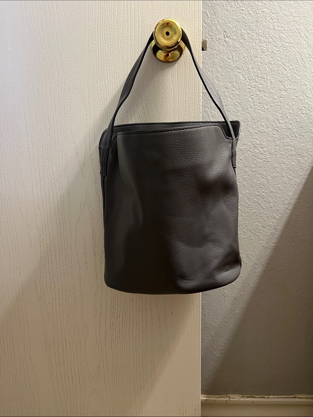 Vera Bradley Black Bucket Messenger Bag